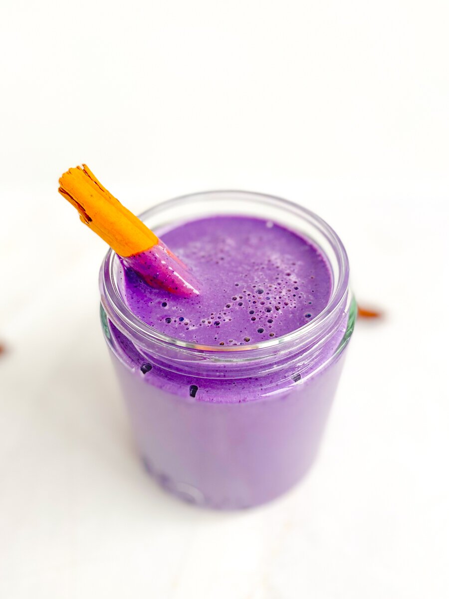 Blueberry Protein Smoothie (vegan)
